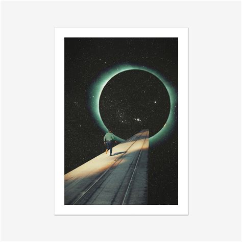 Escaping Into the Void space Collage Art Print Retro - Etsy