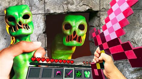 Minecraft In Real Life Pov Creeper Mutant Realistic Minecraft Rtx Vs Real Life Texture Pack