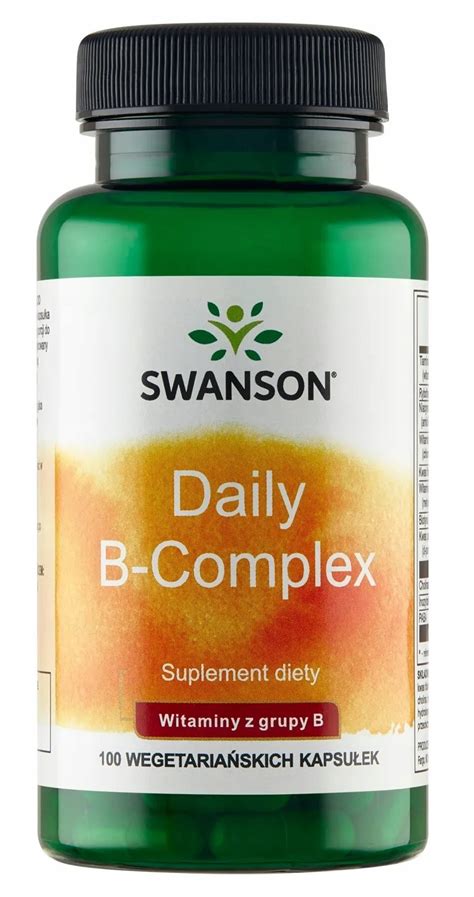 Swanson Daily B Complex 100 Kapsułek Kompleks Witamin B 14517471038