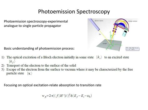 Ppt Valence Photoemission Spectroscopy And The Many Body Problem Powerpoint Presentation Id