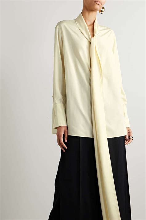 Pussy Bow Silk Blouse NET A PORTER