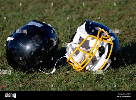 american football helmets Stock Photo - Alamy