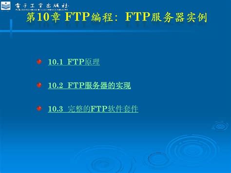 第10章 Ftp编程：ftp服务器实例word文档在线阅读与下载无忧文档