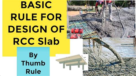 Basic Rule For Design Of Rcc Slab Easy Explanation Youtube