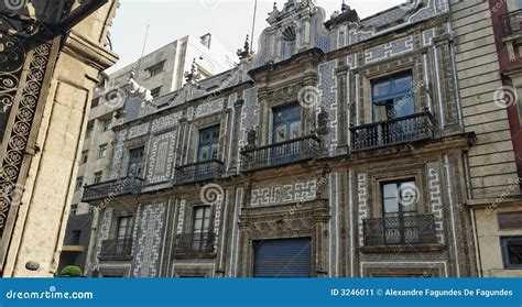 Historical Building Facade Mexico City Stock Image - Image of america ...