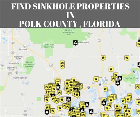 Sinkholes In Polk County Fl Florida Sinkholes Tonys Sinkhole Maps