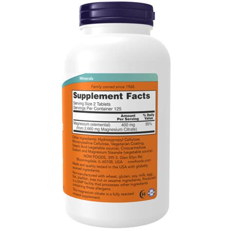 Magnesium Citrate Tabletten