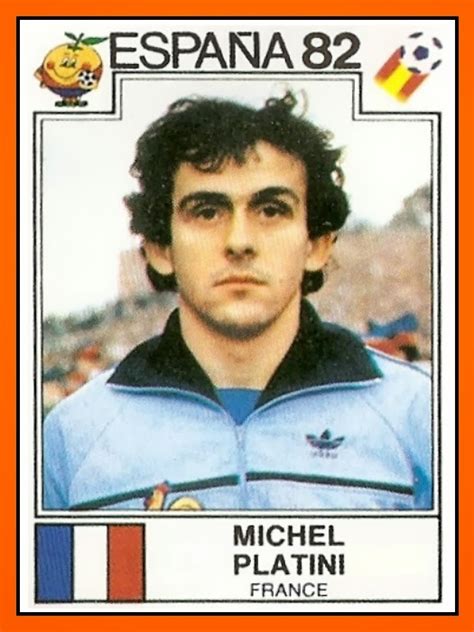 Old School Panini World Cup Top 100 N°79 Michel Platini