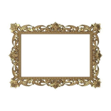 Carved Picture Frame 3d Model Cgtrader