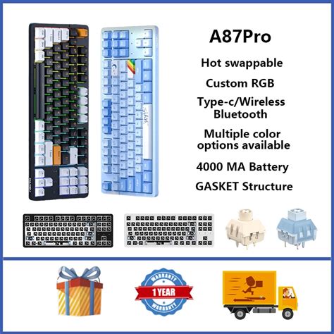 Dareu A Pro Wireless Mechanical Keyboard Gasket Structure Rgb Hot Swappable Custom Game