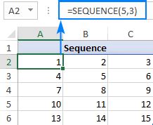 Sequence Function In Excel Auto Generate Number Series