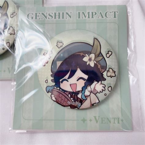 原神 Genshin ウェンティ ミニキャラ 缶バッジ 2個セット 新品 正規品の通販 By Yr☺︎s Shop🍒｜ラクマ