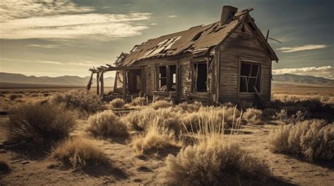 Premium Ai Image An Abandoned Weathered House