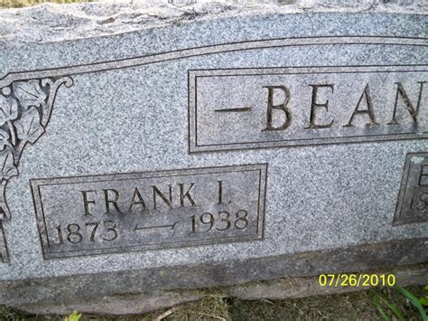 Frank Ino Bean Memorial Find A Grave