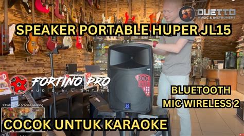 HUPER JL15 SPEAKER KARAOKE MURAH SPEAKER PORTABLE HUPER JL15 YouTube