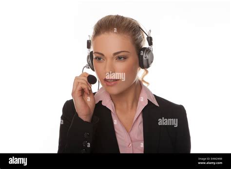 Call Center Operator Stock Photo Alamy