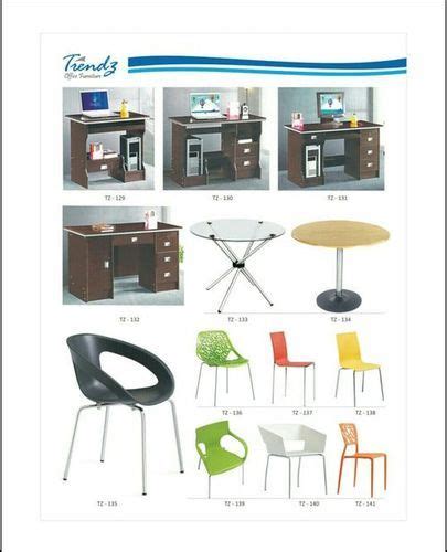 Stylish Modular Computer Tables And Moulded Plastic Cafeteria Chairs At