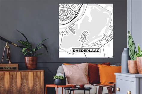 Muurstickers Sticker Folie Nederland Plattegrond Kaart