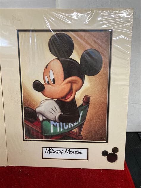 3 Vintage Posters Of Mickey Mouse Minnie Mouse And Pluto By Etsy