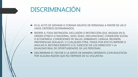 Prejuicio Y Discriminacion Ppt Descarga Gratuita