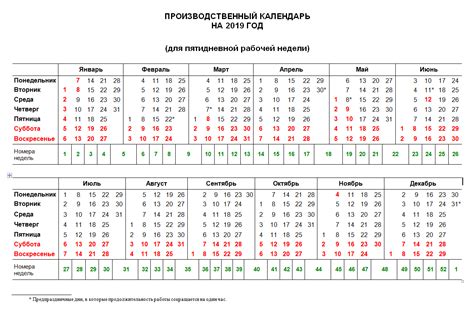 Производственный календарь на 2019 год - Дорпрофжел на ВСЖД филиале ОАО ...