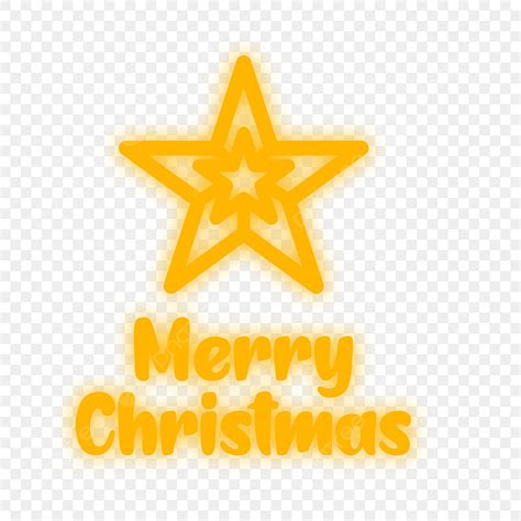 Neon Merry Christmas Vector Hd Png Images Neon Merry Christmas Star