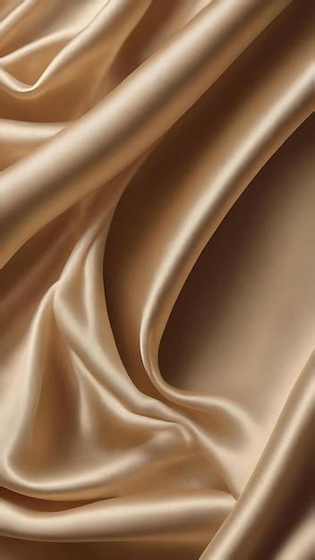 Premium Photo Beige Silk Fabric Texture