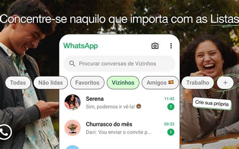 WhatsApp Ganha Recurso De Listas Personalizadas