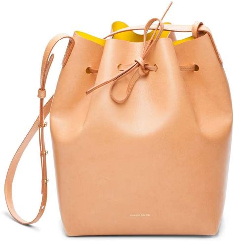 Mansur Gavriel Cammello Bucket Bag Bucket Bag Bags Leather Shoulder Bag