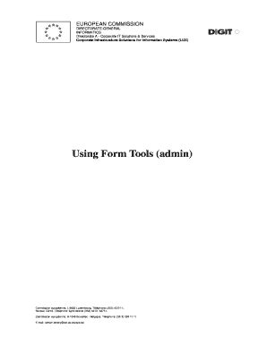 Fillable Online Ec Europa Using Form Tools Admin European