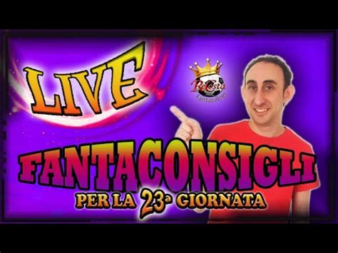 Live Fantacalcio Consigli Su Chi Schierare Giornata Ultimissimi