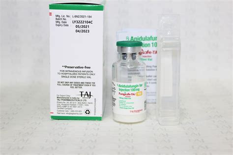 Anidulafungin For Injection Mg At Best Price Taj Generics