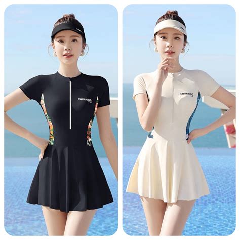 Hàng QCCC đủ size M XL Đồ bơi bikini liền thân váy kín đáo dáng thể thao bigsize Shopee
