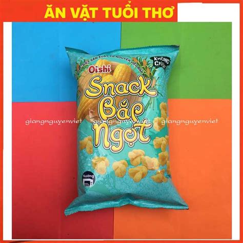 Bim bim snack Oishi Bắp Ngọt 68g Siêu to khổng lồ Shopee Việt Nam