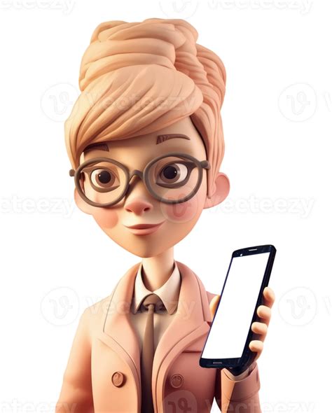 3d icono avatar mujer ilustración de sonriente contento niña con