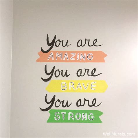 Painted School Wall Quotes in Bathrooms - Wall Murals by Colette