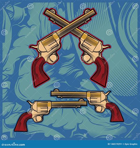 Cross Gun Hand Drawing Vector Stock Vector - Illustration of easy ...