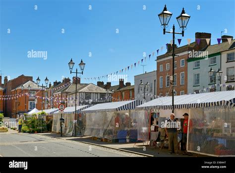 Market Stalls Market Square Ludlow Shropshire England United