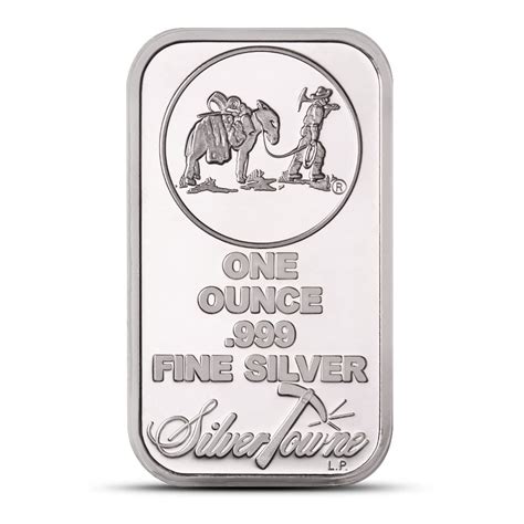 Buy Oz Silvertowne Prospector Silver Bar New Bullionmax