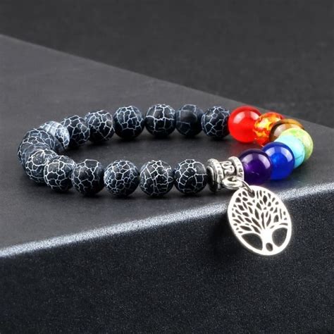 Bracelets arbre de vie Reiki 7 Chakra guérison tibétain bouddhiste