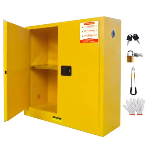 Simin Flammable Storage Cabinet 30 Gal Galvanized Steel Safety Cabinet