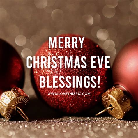 Red Glitter Ornament Merry Christmas Eve Blessings Pictures Photos