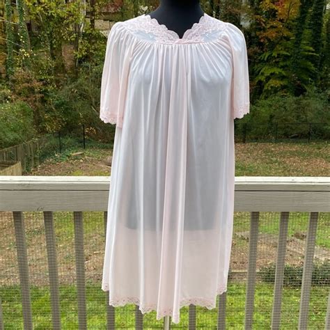 Vintage Intimates Sleepwear Vintage 6s Lace Embroidered Nightgown Lingerie Poshmark