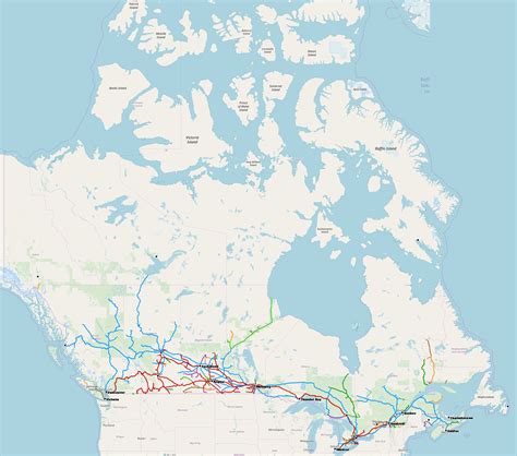 Canadian Railways : MapPorn