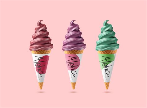 Cone Ice Cream Paper Design By Ali Zamani By Ali Zamani On Dribbble