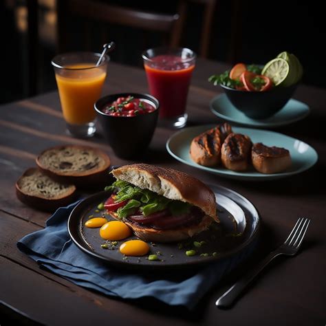 Premium Photo | Food photography breakfast brunch food presentation cup ...