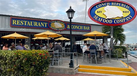 Eating At The Conch Republic Seafood Company In Key West Florida