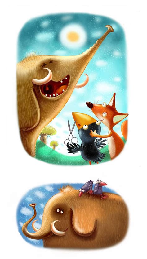 The story about a little fox on Behance