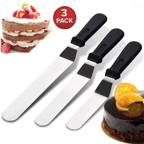 pcs  cake decorating angled butter cream icing spatula