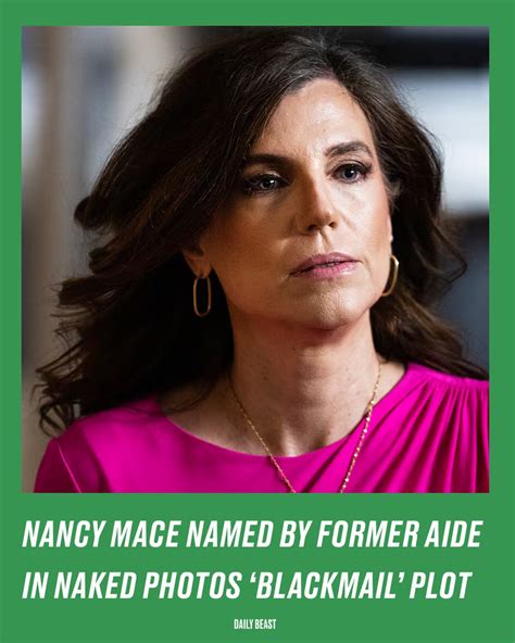 Rep Nancy Mace Displays Nude Photo Accuses Ex Fiancé of Secret